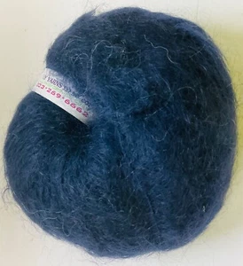 Maggi Knits Mohair Yarn Unit of 1 Navy Blue Irish MK Collection Luxury New - Picture 1 of 6