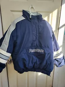 Vintage 90s NCAA Penn State Nittany Lions Starter Pullover 1/2 Zip Jacke Gr. XL - Bild 1 von 6