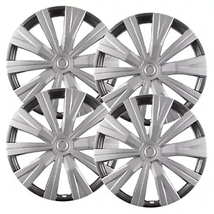 Set of (4) 16" Silver Hubcap Replacements for Toyota Camry 2018-2023 - Picture 1 of 6