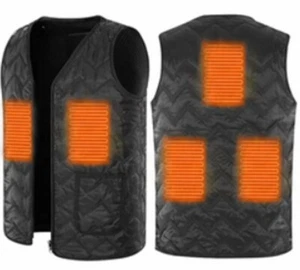 Beheizbare Weste für Herren/Damen USB Aufladung leichte beheizbare Jacke waschbar Mantel - Bild 1 von 1