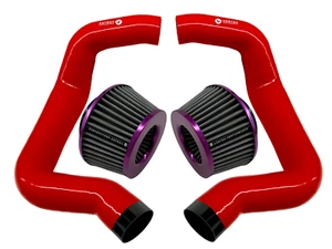 for BMW F90 M5 M8 G30 M550I Full Front Mount air intake V2 RED PUAF - Picture 1 of 15