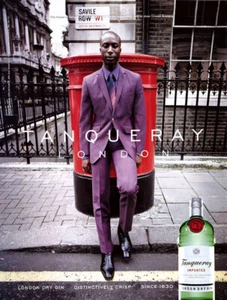 2001 Tanqueray Alcohol Ozwald Boateng 1-page MAGAZINE AD - Picture 1 of 1