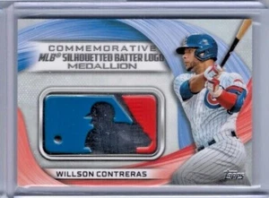 2022 Topps Serie 1 Willson Contreras MLB Silueteado Bateador Logo Medallón - Imagen 1 de 1