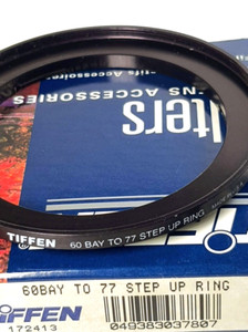 Tiffen 77mm Hasselblad B60 Filter Adapter Ring Bay 60 B60 to 77mm B60 - 77mm USA