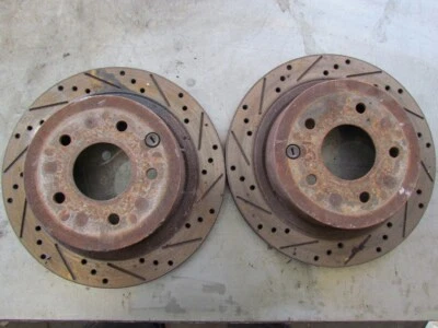 2003 Nissan 350Z Rear Drilled And Slotted Rotors, See Pictures - Image 1 of 2