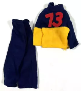 VINTAGE 1973 BARBIE KEN OUTFIT #8616 NAVY BLUE SWEATER & PANTS - Picture 1 of 9