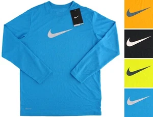 Nike Dri-Fit Boys Long Sleeve Shirt 425790, Crew Neck, Athletic T-Shirt - Picture 1 of 9