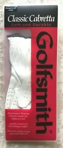 NEW Womens White Golf Gloves Left / Large - Classic Cabretta Golfsmith Ladies - Picture 1 of 6