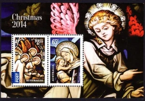 2014 Australia Christmas Issue Mini Sheet Mint Never Hinged, Clean - Imagen 1 de 1