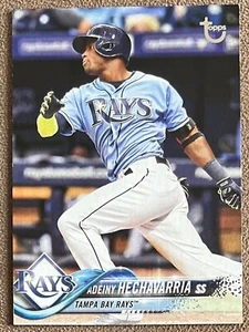 Adeiny Hechavarri 2018 Topps Vintage Stock #164 /99 Numbered Parallel Tampa Rays - Picture 1 of 2