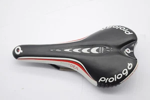 SILLA DE MONTAR DE CARRERAS PRÓLOGO NAGO EVO DEA NEGRA ROJA BLANCA BLANCA ASIENTO DE BICICLETA - Imagen 1 de 7