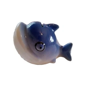 Ceramic Whale Coin Bank - Picture 1 of 2