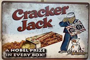 Cracker Jack with Jersey Joe Tin Sign 12" x 8" New Wall Art - Picture 1 of 4