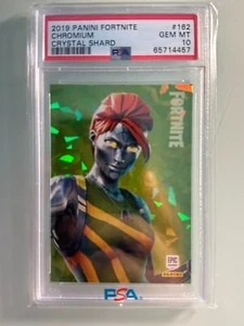 2019 panini fortnite series 1 crystal shard CHROMIUM USA Crystal Shard PSA 10 - Picture 1 of 2