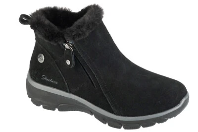 Winterschuhe Damen, Skechers Easy Going - High Zip 2, Schwarz