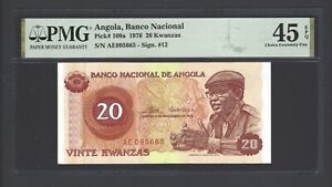 Angola 20 Kwanzas 11-11-1976 P109a Extremely Fine