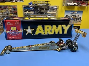 RACING CHAMPIONS TONY SCHUMACHER ARMY DRAGSTER GOLD CHROME 1 OF 416 AUTHENTIC - Picture 1 of 12