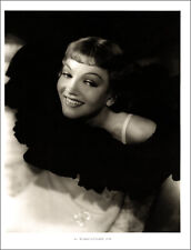 1992 Vintage Print George Hurrell 1938 Claudette Colbert Movie Film Actress