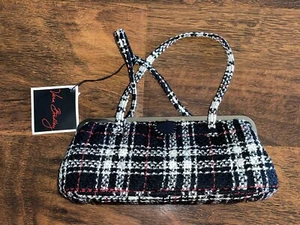 Vera Bradley Retired TWEED LITTLE FRAME BAG Clutch Purse Rectangular Plaid NWT - Picture 1 of 6