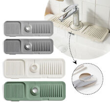 Kitchen Sink Faucet Silicone Water Splash Mat Draining Absorbent Drying Pad NEW