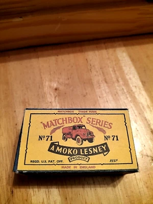 Matchbox Lesney - Nº71 Austin Ejército Camión de Agua - Réplica/Caja de Copia solamente Foto 1 de 2