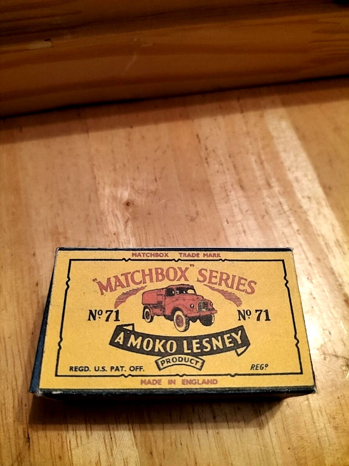 Matchbox Lesney - No71 Austin Army Water Truck - Replica / Copy Box only - Image 1 of 2