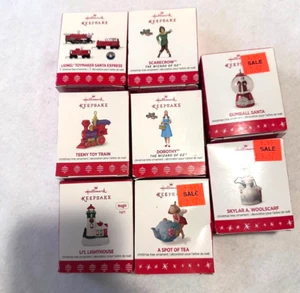 Hallmark Keepsake 2016 & 2017 LOT of 8 Mini (Approx. 1") Ornaments-Some RARE - Picture 1 of 20