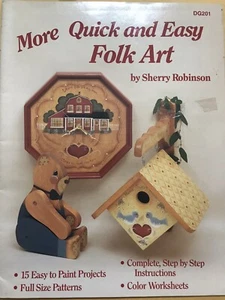 Wood Craft Project Pattern Book More Quick And Easy Folk Art - Picture 1 of 4