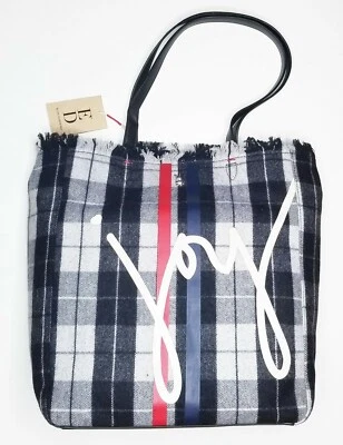 Bolso de Mano Ellen DeGeneris "Joy" Gris Tartán 15 x 15 ENVÍO GRATUITO Foto 1 de 4