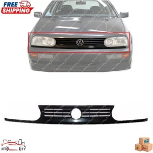 New Front Grille Black Plastic For 93-99 Volkswagen Golf 95-99 Volkswagen Cabrio - Picture 1 of 1