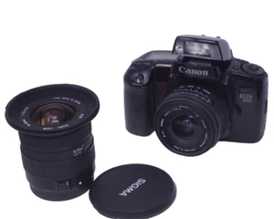 Canon EOS 100 and Sigma 24mm F/2.8 & 18-35mm Lenses SLR Film Camera - Picture 1 of 11
