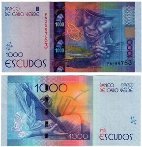 2025 Cape Verde 1000 Escudos Banknote P73 b UNC New Security - Codé di Dona - Picture 1 of 1