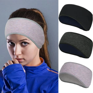 3X Winter Fleece Stirnband Ohrenschützer Yoga Fitness Ski Reiten Ohrenbedeckung für Männer Frauen - Bild 1 von 10