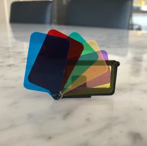 6 COLOUR GEL FLASH FILTER SET POLAROID ORIGINAL ONESTEP 2 I-TYPE INSTANT CAMERA - Picture 1 of 9