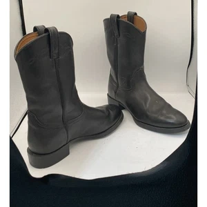 HERREN 10 D schwarz Ariat # 35501 Heritage Roper 10 D RUNDE SPITZE WESTERNSTIEFEL - Bild 1 von 7