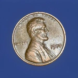 1970 Lincoln Memorial Penny Cuts on Head and Face Strike Errors BN Rare - Picture 1 of 3