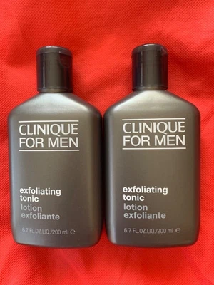 Lot of 2 New Clinique For Men Skin Supplies Exfoliating Tonic lotion 6.7 oz each - Image 1 of 3