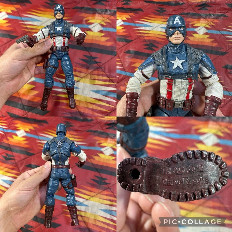 Figura de acción Marvel Diamond Select Capitán América 7" Primera película Vengador 2012 Foto 1 de 4