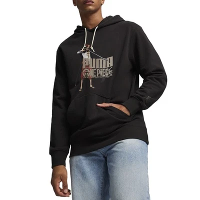 PUMA Op Graphic Pullover Sudadera con Capucha Para Hombre Negro Informal Prendas Exteriores 62466601 Foto 1 de 3