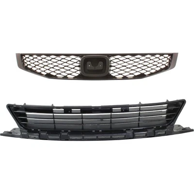 Bumper Face Bar Grilles Front Coupe for Honda Civic 2009-2011 - Image 1 of 4