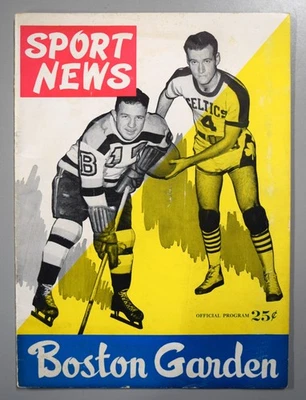Boston Bruins vs New York Rangers November 27th 1946 Official Game Program - Image 1 of 3