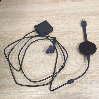 Google Chromecast Ultra 4K Ultra HD Streaming Device NC2-6A5-D + Power Cable - Image 1 of 4