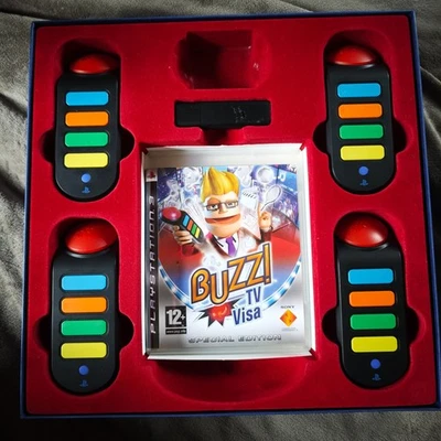Buzz game with 4 wireless Buzzers PS3 - Image 1 of 2