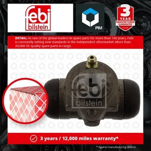 Wheel Cylinder fits FORD FIESTA 1.6 Rear 89 to 94 Brake 6187601 89FB2261CB Febi - Picture 1 of 2