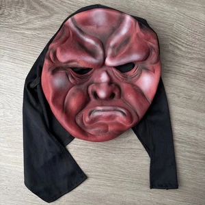 Vintage Happy Haunting Evil Red Skull Halloween Pullover Mask, One size - Picture 1 of 3