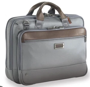 Briggs & Riley Medium Briefcase Grey - Picture 1 of 4
