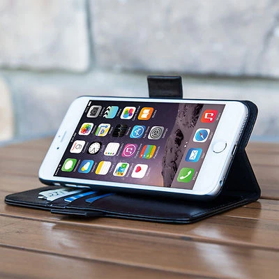 Naztech Allure Magnetic Cover + Wallet for iPhone 6/6s Plus - Black - Image 1 of 4