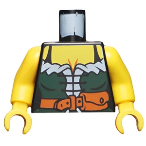 LEGO® Minifigure Torso Part Female Corset Pirate Castle Body Barmaid Maid - Bild 1 von 2