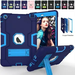Kids Friendly Shockproof Case Cover For iPad 9th 8th 7th 6th 5th Gen 9.7" Mini - Picture 1 of 58