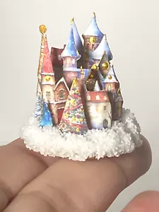 Artisan Christmas in Upper State New York Diorama 1:12 Puppenhaus Miniatur OOAK - Bild 1 von 21